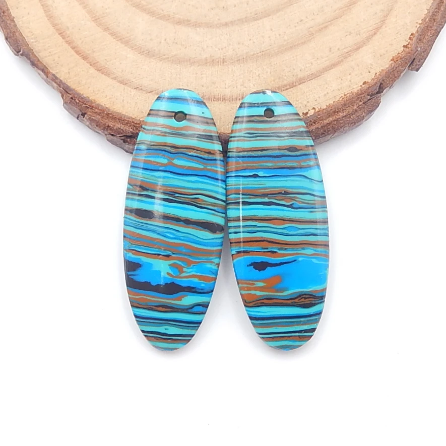 

Подвески, драгоценный камень, радуга, модные женские серьги, бисер, серьги из полудрагоценного камня, 32x12x3 мм, 3,7 г