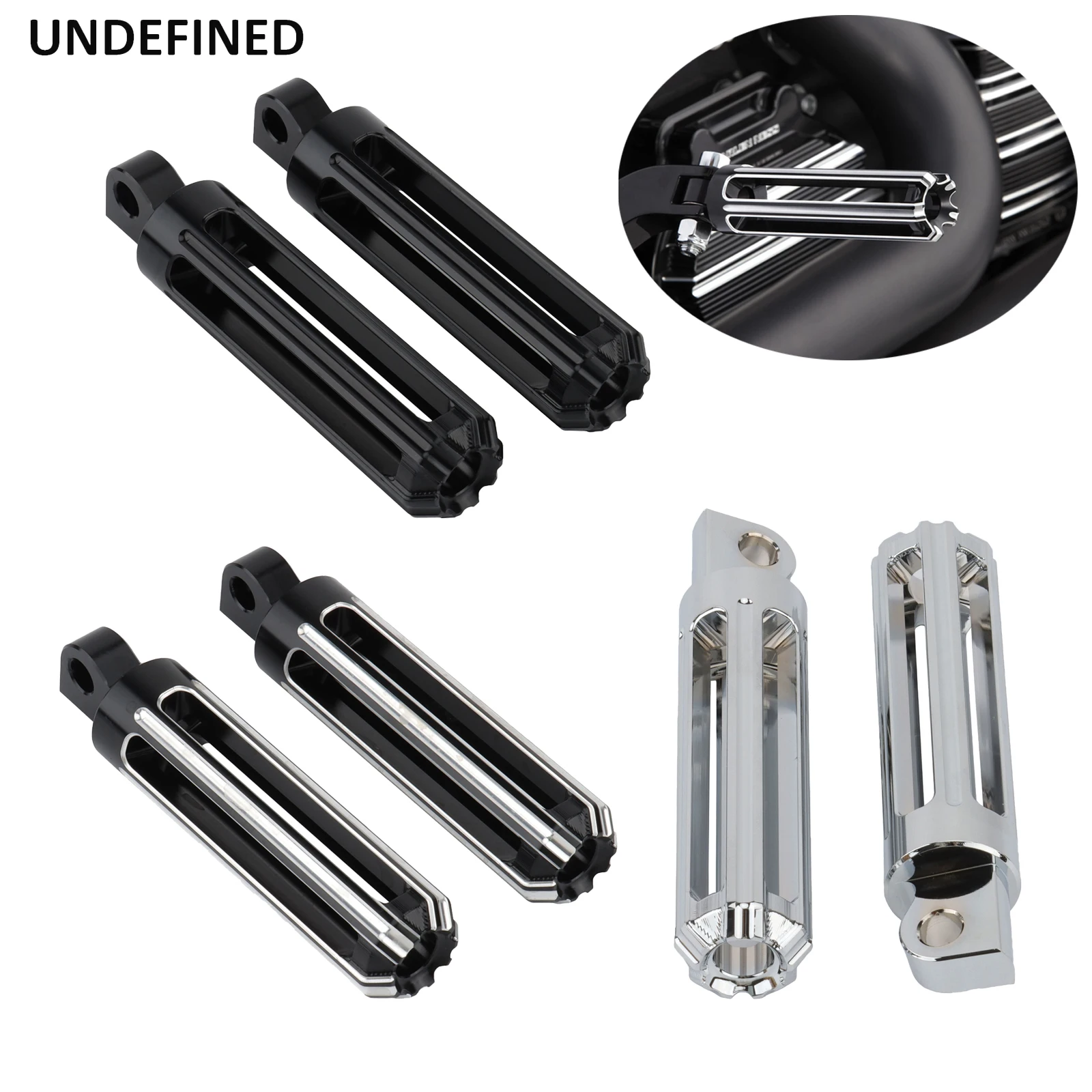 

Motorcycle Front Rear Foot Peg CNC Driver Passenger Footrest Black For Harley Sportster XL883 Softail Fatboy Touring Road King