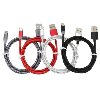 

100pcs 1M 2M Magnetic Cable Micro USB Type C Fast Charging Microusb Type-C Magnet Charger Wire USBC For iPhone 11 Samsung