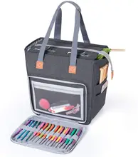 

NEW2022 NEW Portable Knitting Bag Wool Crochet Hooks Thread Yarn Storage Bag Sewing Needles Organizer Sewing Accessories