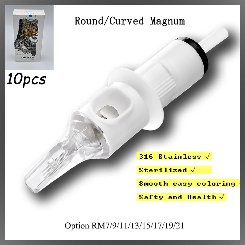 

10pcs RM Tattoo Cartridge Needles For Professional Tattoo Machine Pen 7RM 9RM For Rotary Gun Machine Needles Supply Tattoo Tool