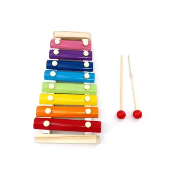 

Wooden Toy Music Instrument Montessori Childrens Educational Early Wooden Hand Knocking on the Piano Gift for child