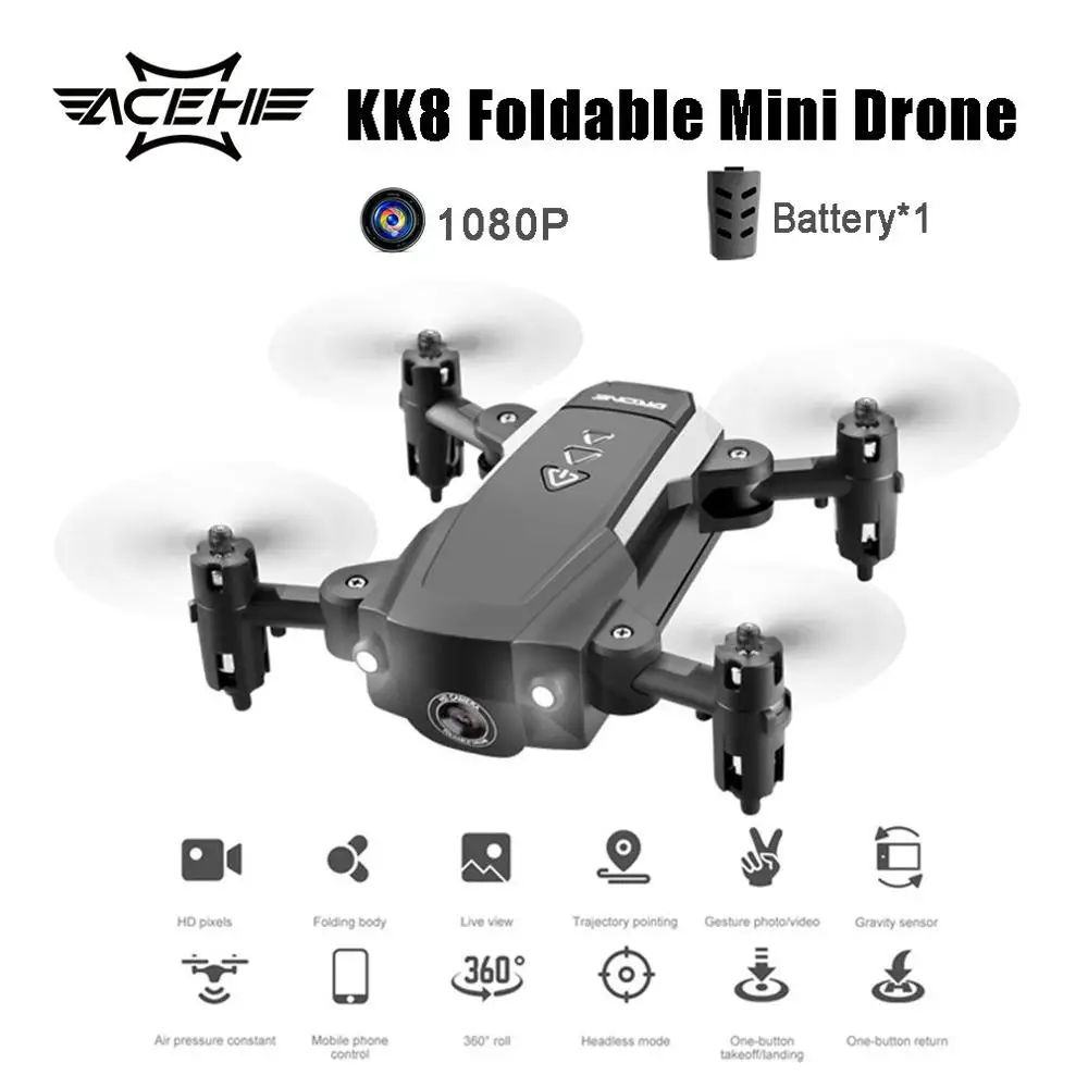 Type 13 KK8 складной мини-Дрон RC FPV Самолет 360 градусов трюк Wifi FPV Дрон RC вертолет игрушки подарок для детей мальчиков и девочек - Цвет: Type 13