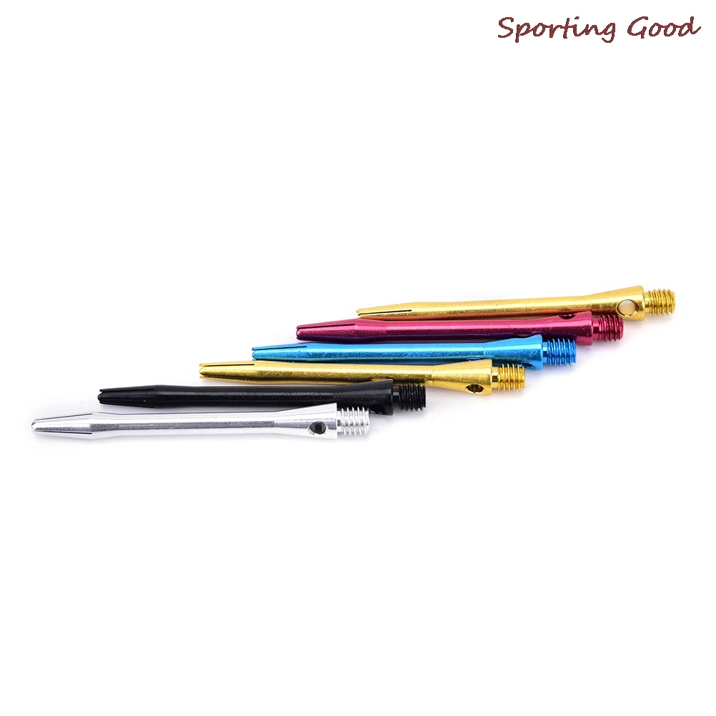 5PCS 알루미늄 다트 샤프트 다트 줄기 던지기 장난감 도매 5 색 드롭 배송