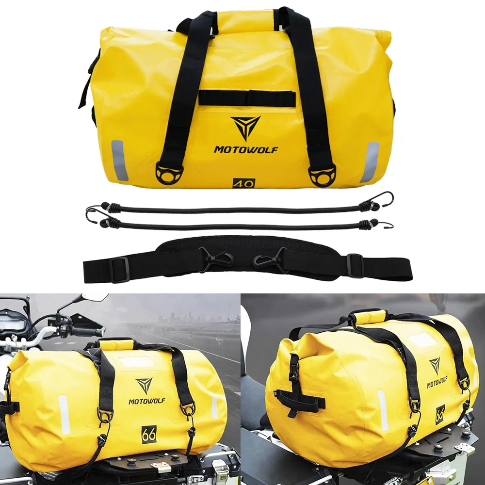 Motorcycle Bag Outdoor PVC Dry Sack Bag Waterproof 40L 80L 90L, Shoulder, Bag, Diving, Swimming, Hiking Driving Travel Kits