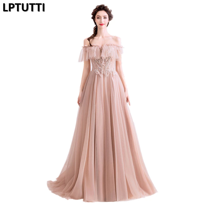 

LPTUTTI Beading Embroidery New For Women Elegant Date Ceremony Party Prom Gown Formal Gala Events Luxury Long Evening Dresses