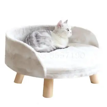 

New cat nest winter warm cat open cat bed rabbit fur cat sofa pet supplies four seasons universal
