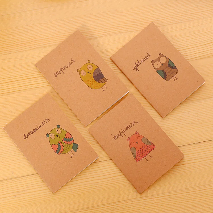 owl Kawaii милые кактус животных, кошек, сов, мини записная книжка записка Блокнот школьный блокнот вкладка для планировщика канцелярские украшения блокнот - Цвет: owl
