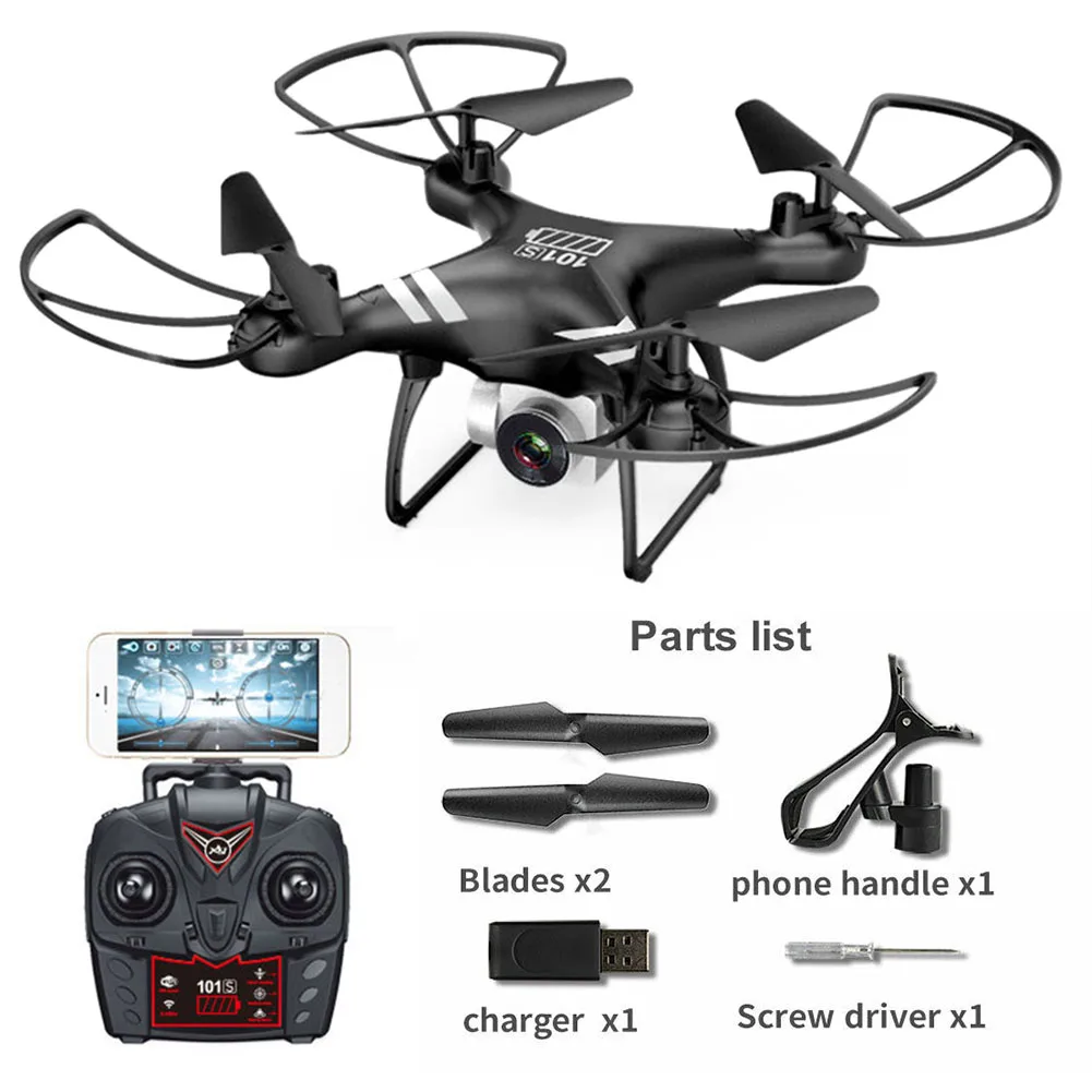 Черный Professional FPV Camera Real-time Quadcopter Aerial Photography Drone Long Flight One Key Return Altitude Hold Remote Control - Цвет: Черный