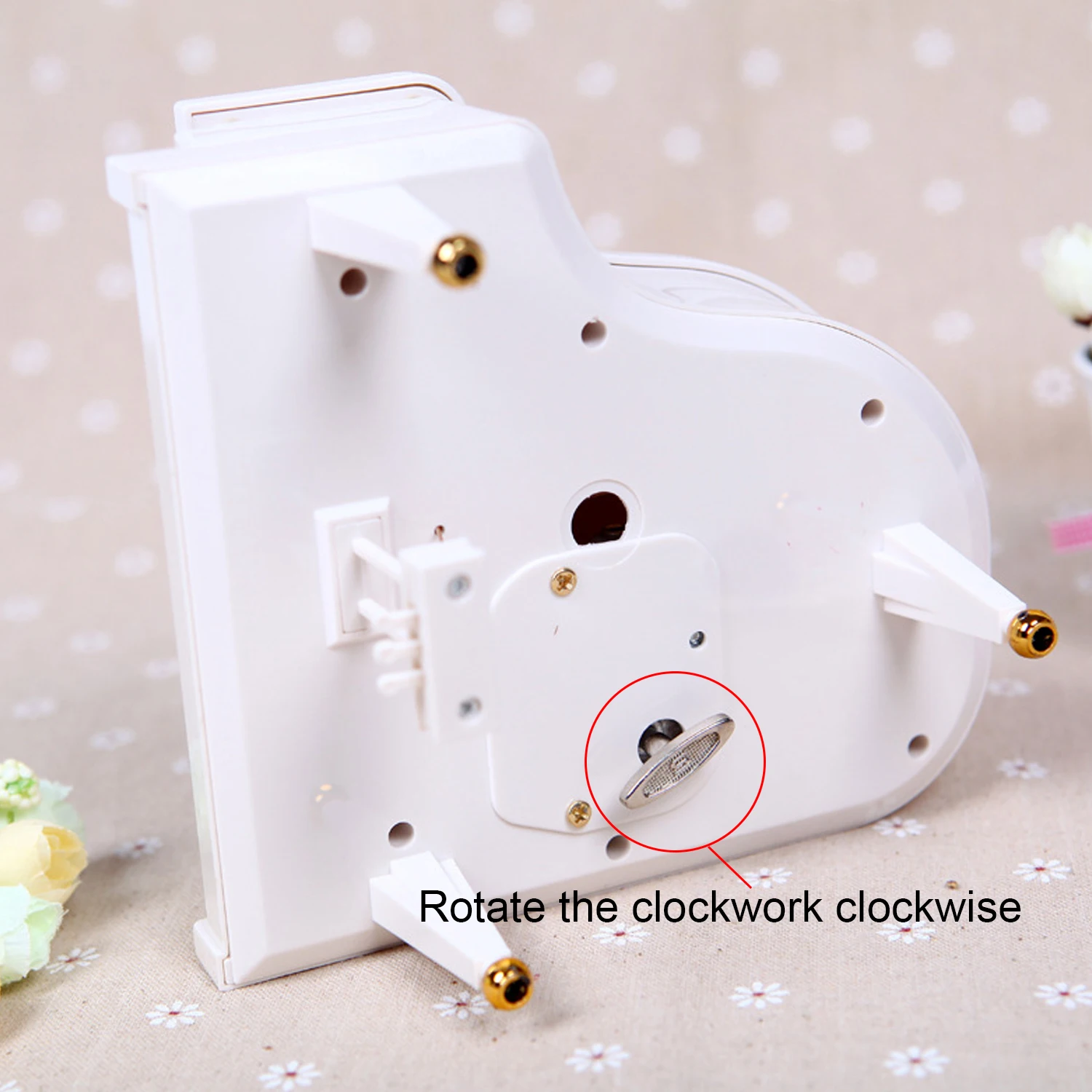 Bevigac Wind-up Clockwork Mechanical Girl Dancing on the Piano Music Box for Girls Daughter Girlfriend Birthday Christmas