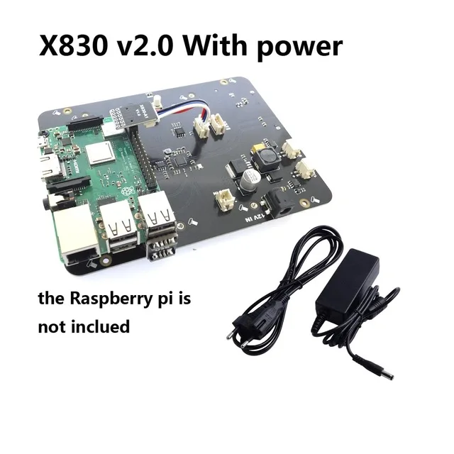 Raspberry Pi 2 3 B+ Plus/3B X830 V2.0 жесткий диск с адаптером, 3," SATA HDD Opslag módulo