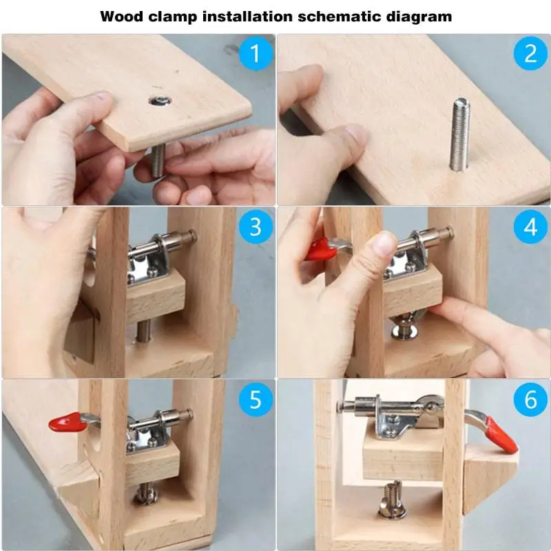 Кожаный стопорный зажим деревянный настольный стол для DIY шитья швейной шнуровки обработки ремесло пони Зажимная рама набор ручных инструментов