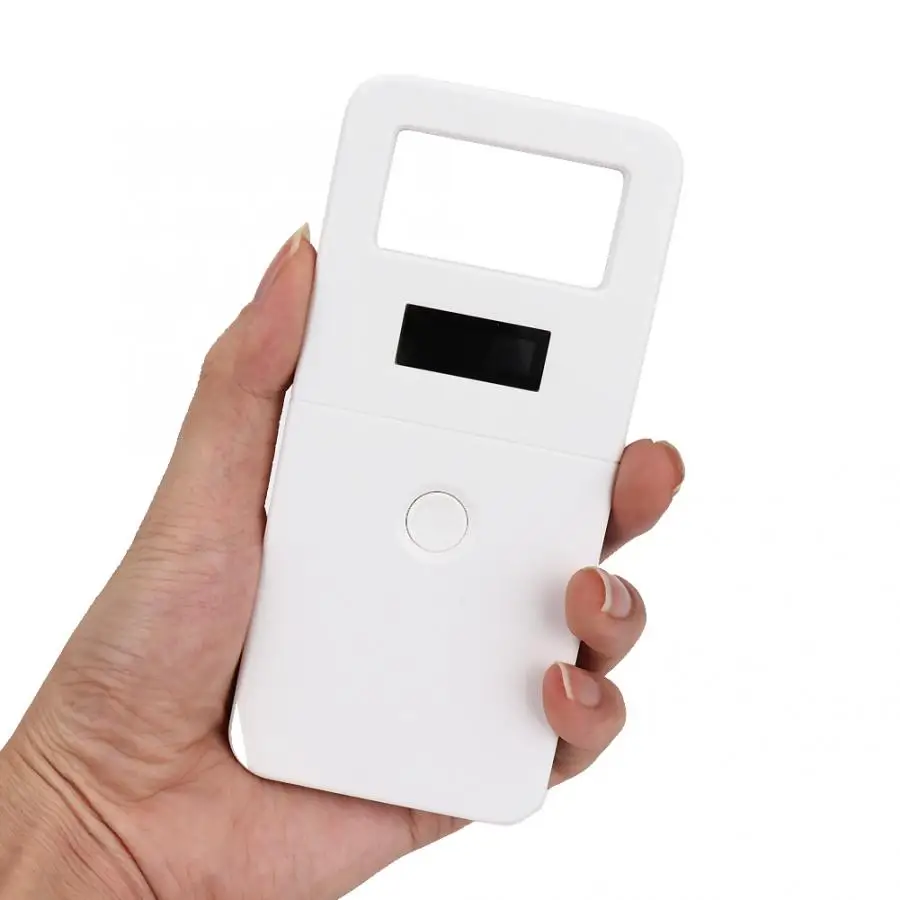 Портативный считыватель карт перезаряжаемый ручной ID Pet Microchip Tag сканер документов