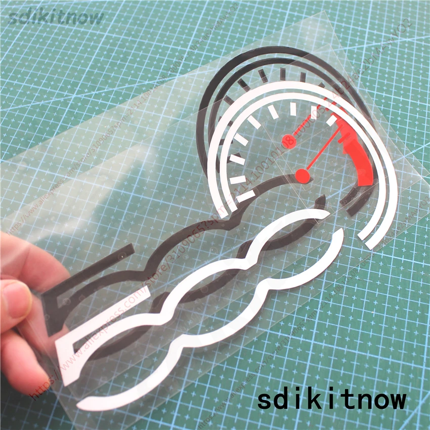 2021 New Car Dash Board Decalcomania Speed Sticker Styling Light Decoration Per Italia Fiat 500 500X 500I 500C Accessori Abarth