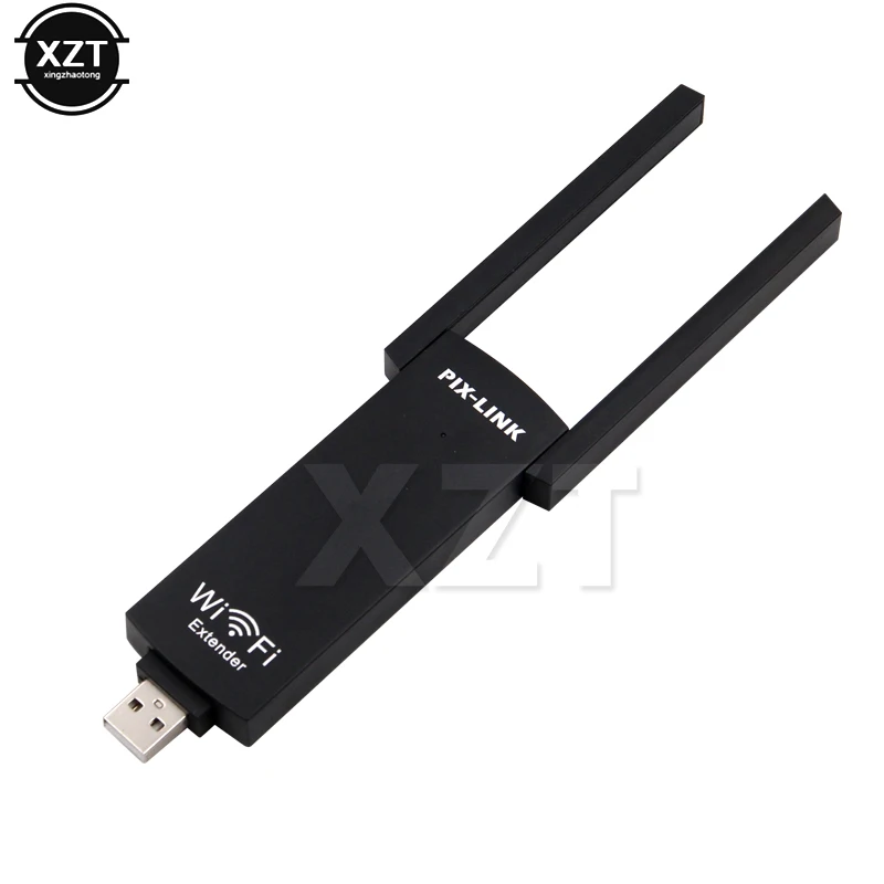 Мини-usb Wi-Fi расширитель Интернет усилитель сигнала беспроводной ретранслятор 2,4 ГГц 300 Мбит/с Диапазон Wi-Fi удлинитель с двойной антенной 802.11n