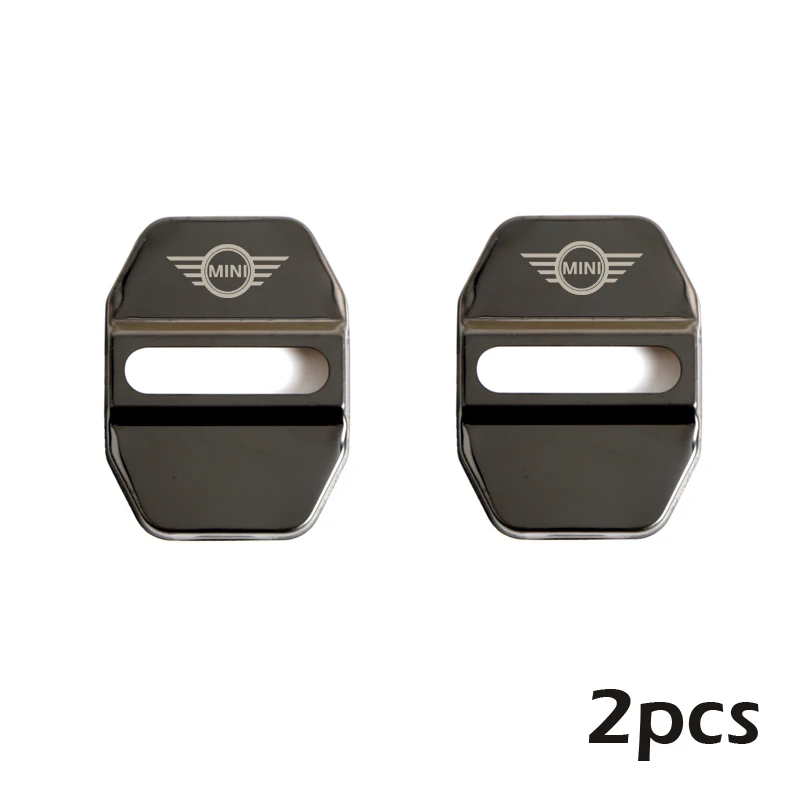 2 шт. для Mini Cooper Countryman clubman F54 F56 F55 F60 R60 R61, автомобильные аксессуары, крышка дверного замка, эмблема, наклейки - Название цвета: for F series black