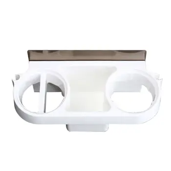 

Bathroom Wall Mounted Storage Rack Hair Dryer Holder Organizer Self-adhesive Shampoo Straightener Shelf