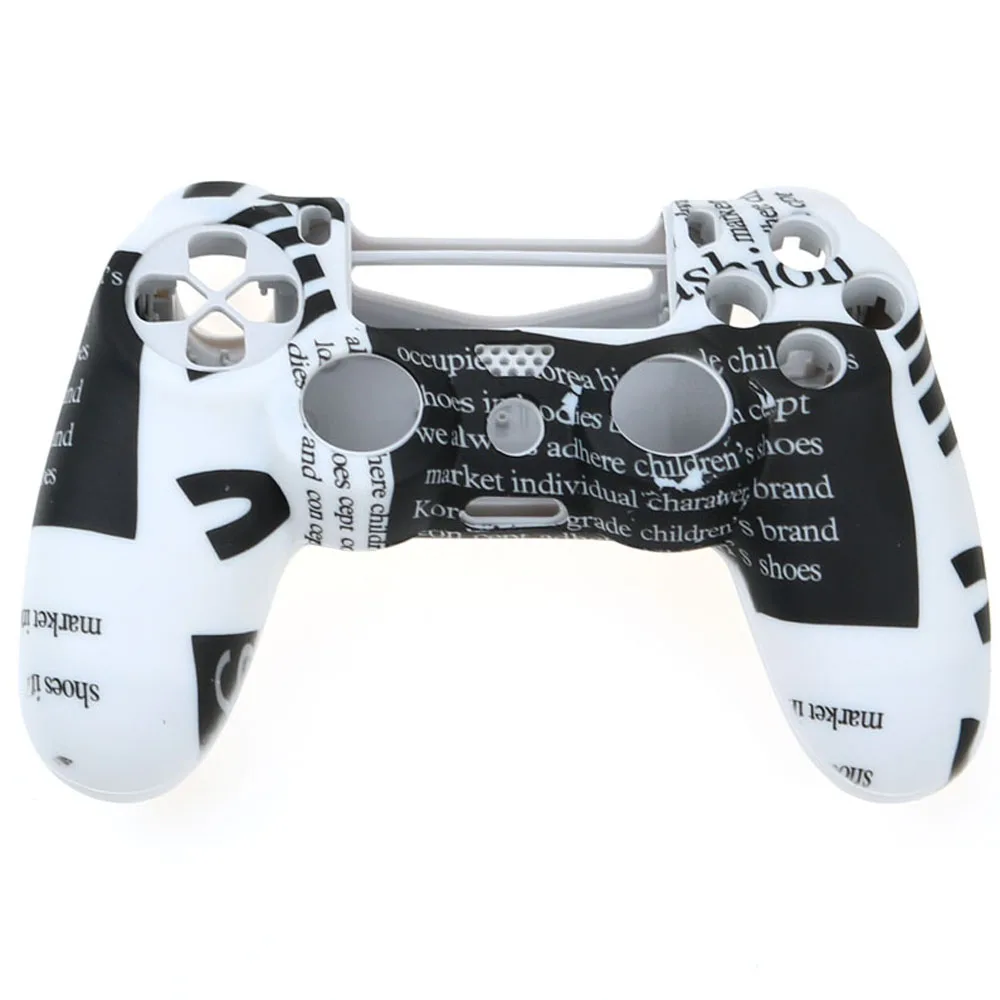 Юси камуфляж мягкий силиконовый чехол Защитная кожа для sony Playstation 4 PS4 для Dualshock 4 контроллер для ps4 pro slim - Цвет: D