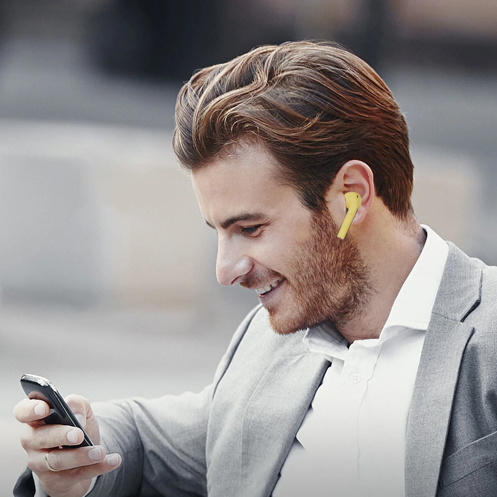 Bluetooth наушники i12 5,0 HIFI беспроводные наушники беспроводные Bluetooth спортивные наушники гарнитура наушники для всех смартфонов