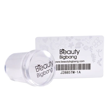 

Beauty BigBang 4cm Nail Art Clear Jelly Stamper Marshmallow Stamper + Scraper
