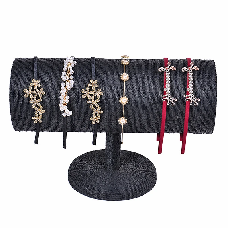 Braided Headband Display Chain Watch T-Bar Rack Jewelry Display Organizer Display Stand Holder