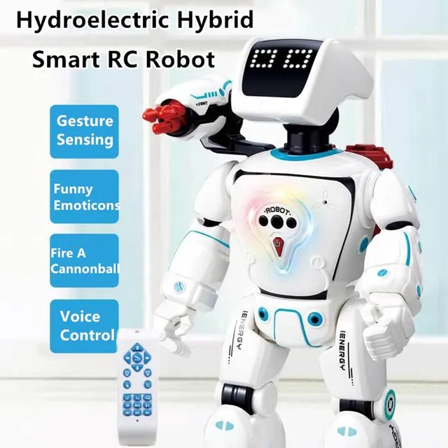 Remote Control Intelligent Smart Robot Voice Conversation Gesture Touch Sensing Battle Mode Launch Bullet RC Robot  Child Gift 2