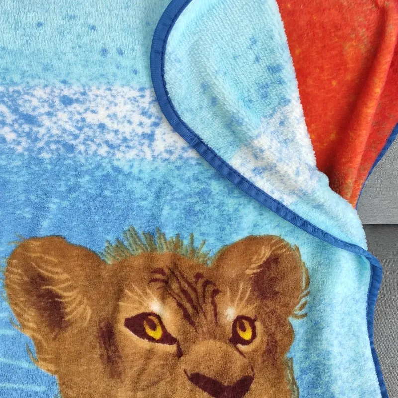 Скидка с милым мультяшным принтом Король Лев Одеяло пледы 117X152cm для маленьких