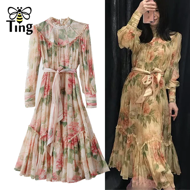 long frock floral designs