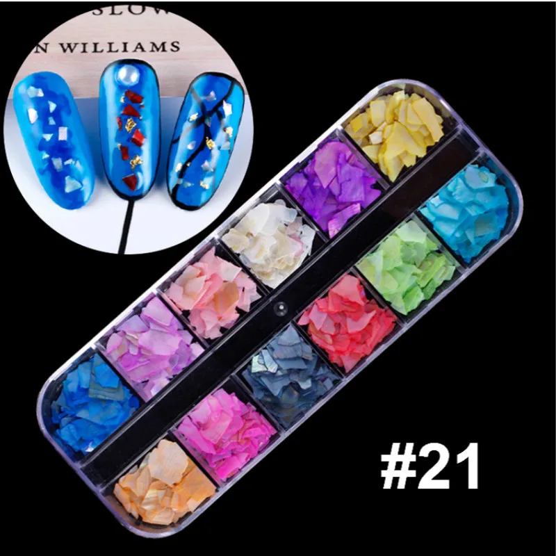 Mixed Colorful Rhinestones For Nails Crystal Stones Gems Manicure Accessories Studs 27 Models Diamonds 3D Nail Art Decorations - Цвет: 21