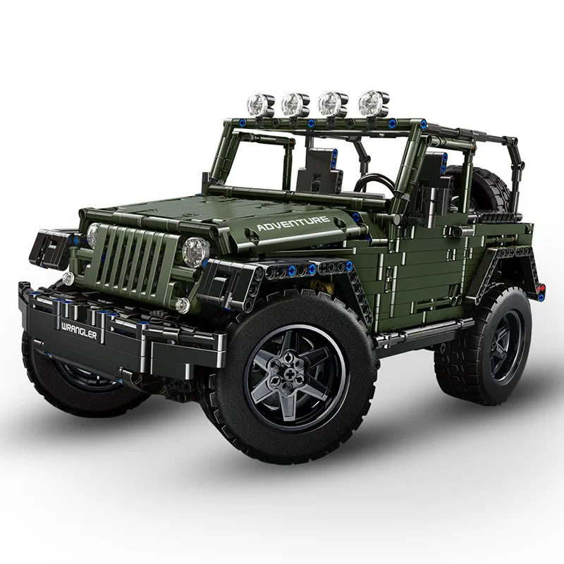 MOC 5140 RC Jeeps Wrangler авантюрист внедорожный автомобиль подходит для Lepins 20090 Technic модель