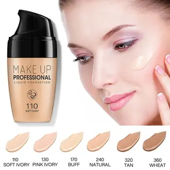 

30ml Serum Foundation Professional Matte Liquid Foundation Base Concealer Concealer Makeup Face Brighten Base Face Moisturi O5G2