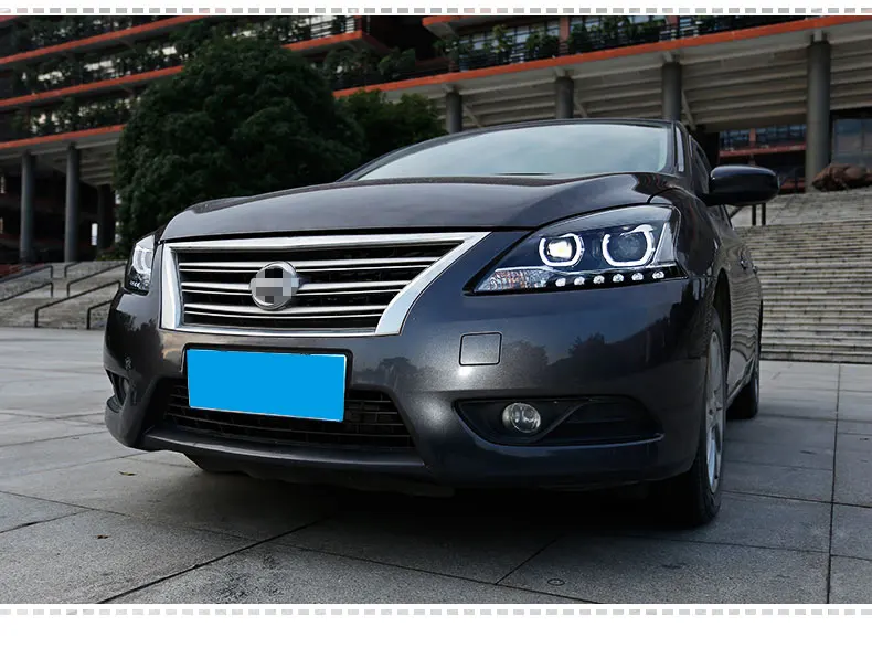 Автомобильный Стайлинг для Nissan Sylphy фары 2012- Sentra светодиодный фонарь светодиодный DRL Биксеноновые линзы Высокий Низкий Луч
