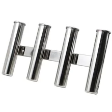 3/4/5 трубчатая штанга держатель тройной Нержавеющая сталь держать удочек подвесная настенная Стиль для яхты стержень держатель Органайзер труба для танцев на пилоне