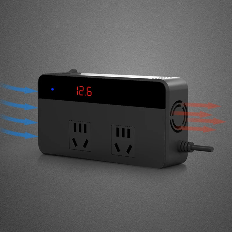 New200W автомобильный инвертор Dc 12 В/24 В в Ac 110 В/220 В автоматический инвертор с 4 портами Usb Автомобильное зарядное устройство для автомобиля грузовик поездки