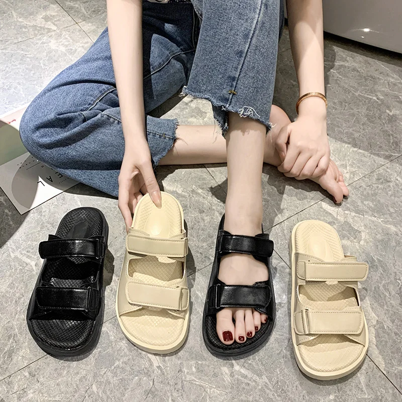 Flat Shoes Female Womens Slippers Outdoor Pantofle Low Platform Summer Clogs Woman Luxury Slides ...