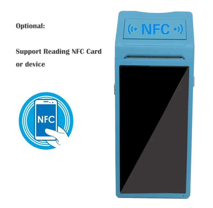 Handheld POS компьютером Android 6,0 POS терминал с 5 дюймов сенсорный экран 3g Wi-Fi Bluetooth NFC варианты можно крепить любые приспособления: PDA Термальность принтеры