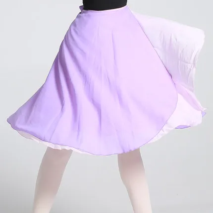 purple Разноцветные шифоновые балетные юбки длинные шифоновые танцевальные пляжные юбки для взрослых женщин балетные платья сценический танцевальный костюм тренировочные пачки - Цвет: purple