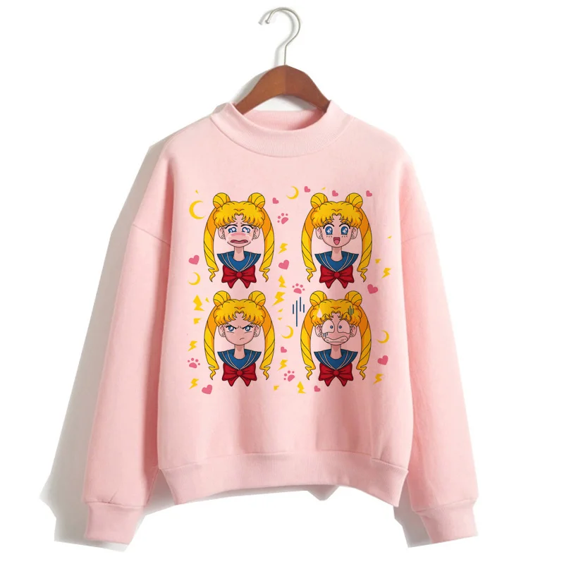 sailor moon cartoon women hoodie korean style Sweatshirt Oversized kawaii streetwear female Hoodies ulzzang harajuku Graphic