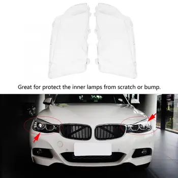 

1 Pair Front Left +Right Headlamp Headlight Clear Plastic Lens Cover For E46 3-series 4DR 2002 2003 2004 2005 Car Styling