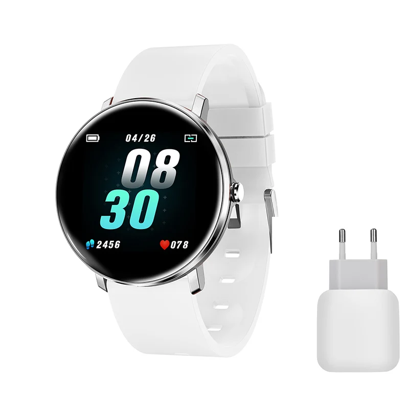 White charger H11 Смарт часы браслет 1.22IN цветной экран одиночный сенсорный Спорт IP67 водонепроницаемый дисплей погоды умный Браслет - Цвет: White charger