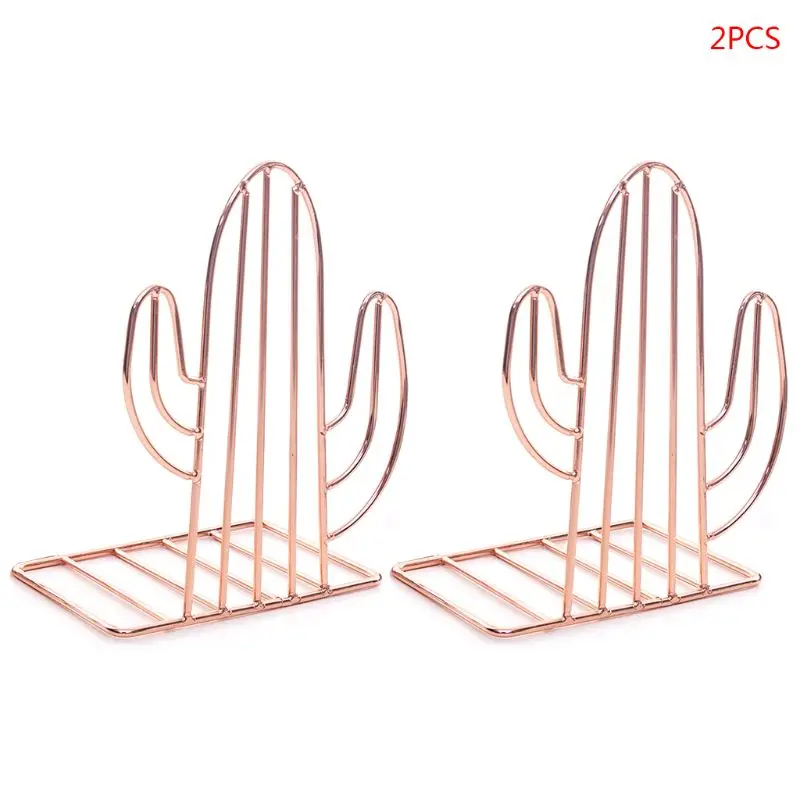 Estantería creativa de Metal con forma de Cactus para libros, soporte organizador de escritorio, estante de almacenamiento