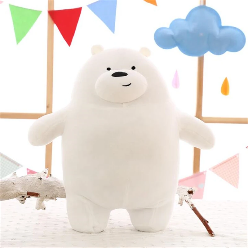 3 шт./лот 28/40 см Kawaii мы вся правда о медведях плюшевая игрушка по мотивам мультфильма медведь мягкие гризли серый белый медведь игрушечная панда; которые обязательно полюбят ваши дети подарок на день рождения