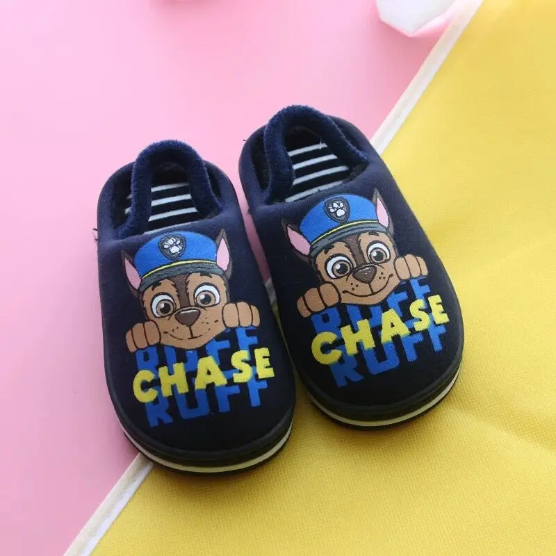 Лидер продаж; Paw Patrol chase marshall rocky Everest kye zuma; зимняя обувь; детские тапочки игрушки; подарок на день рождения - Цвет: 09