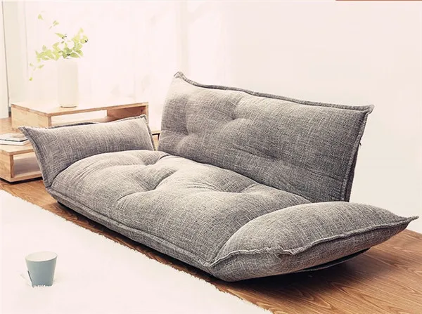 Современный дизайн напольный диван-кровать 5 позиций Регулируемый ленивый диван-кровать в японском Стиль мебель Гостиная полулежа складной диван