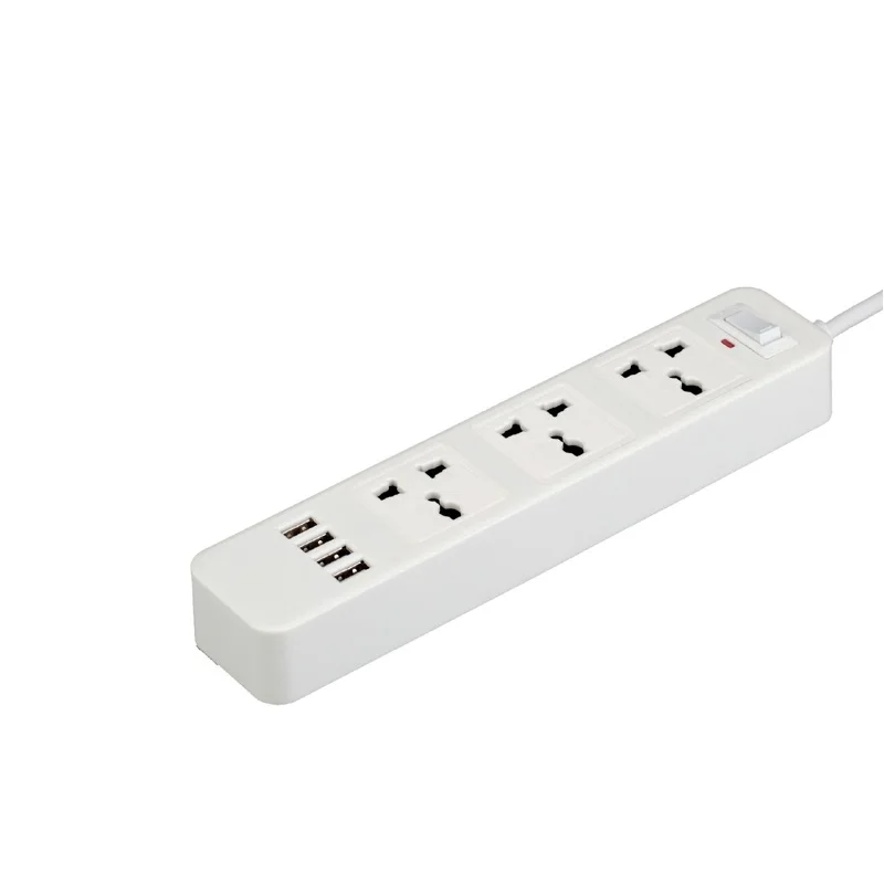 USB Мощность полосы 3AC Unicersal розетка стандарта ЕС США Великобритании AU штепсельная