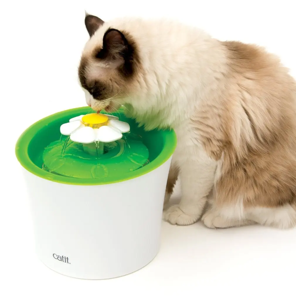 Automatic Cat Dog Pet Water Fountain Pet Bowl Cat Drinking Flower Water Dispenser Petsafe Drink with Filters Pet Water Fountain