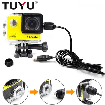 

TUYU Underwater Housing Waterproof Case for SJCAM SJ4000/SJ7000 C4 C30 W8 W9 H9 Accessories Action Camera with Charging Cable