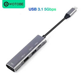

USB C PD Charger Hub Multi Port Type C Combo Hub for MacBook to HDMI 4K Ethernet, USB 3.0 Ports