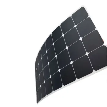 

Aikeao High efficiency ETFE SUNPOWER 100W semi flexible solar panel for travel tourism roof yacht