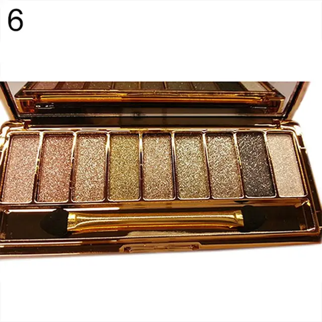 Palette Maquillage d'ombres à paupières, 9 couleurs, mode